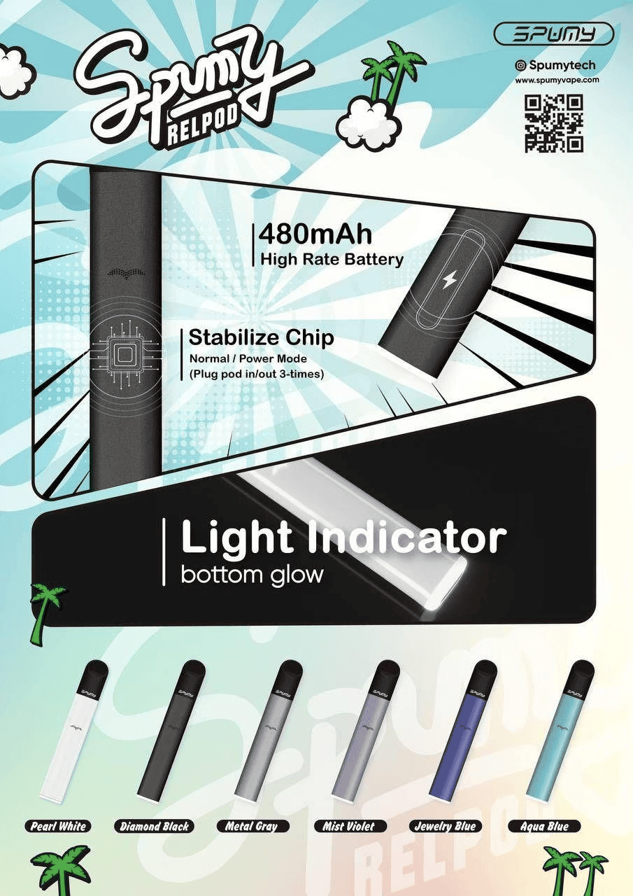 SPUMY 冰熊五代機 雙檔功率調節精準控溫 480mAh電力續航天花板 質感噴砂工藝握感細膩 完美適配主流四/五/六代彈 台灣現貨:圖片 2